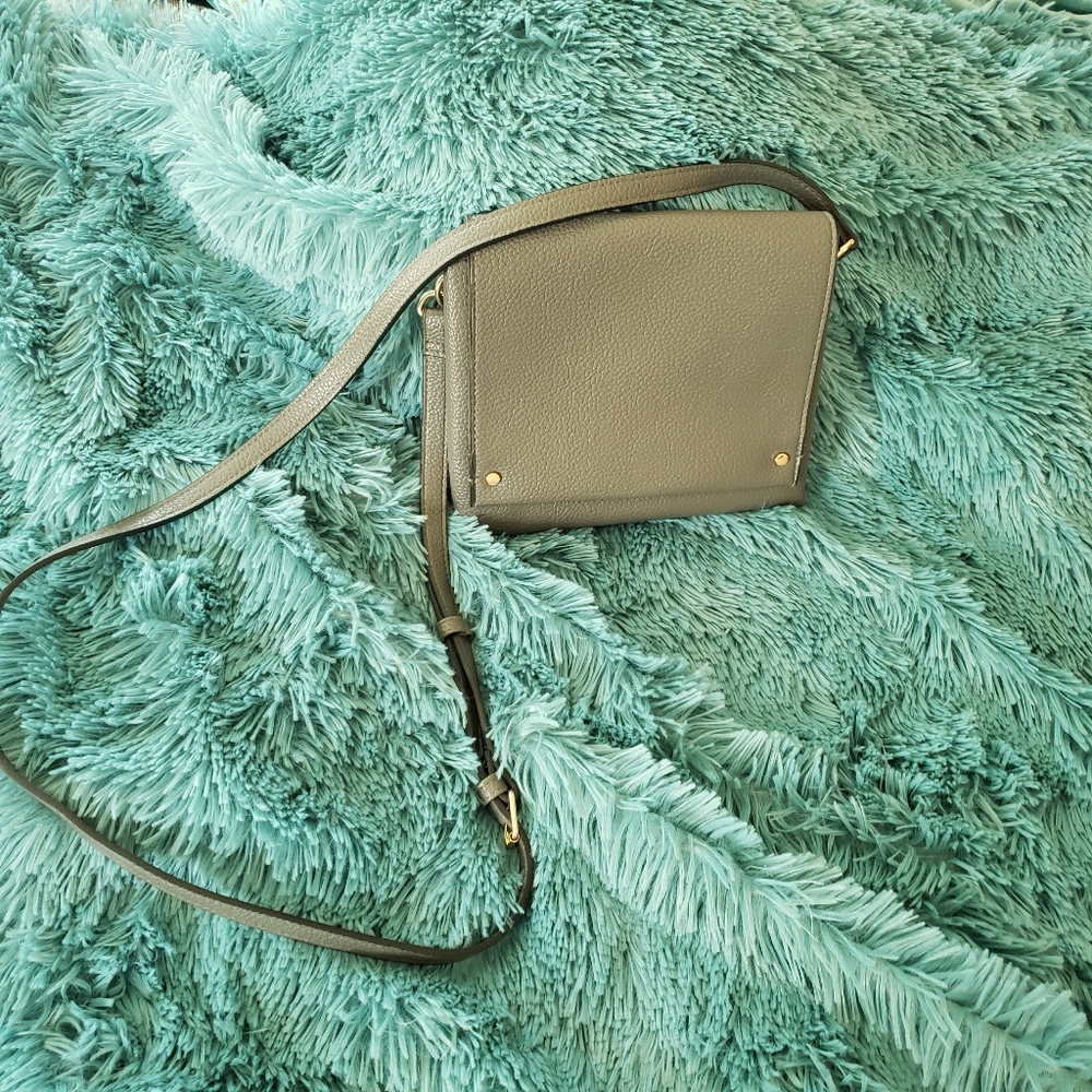 Gray crossbody